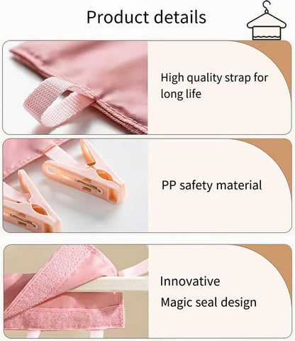 Portable Travel Clothespins, Turn Any Hanger Into a Clothesline