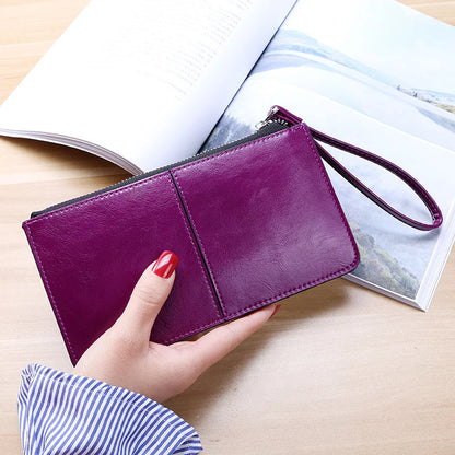 Large Capacity Zipper Wallet – Multi-Card Slots,All-in-One for Daily Outings