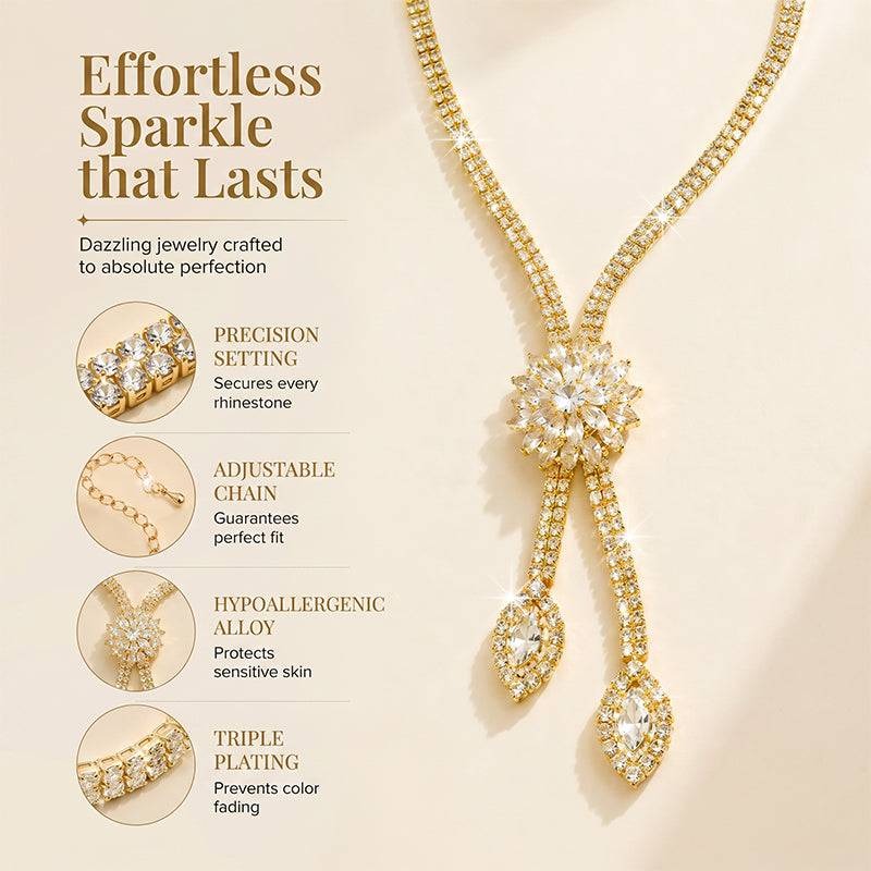 Women's floral jewelry set