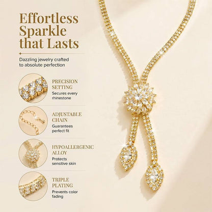 Women's floral jewelry set