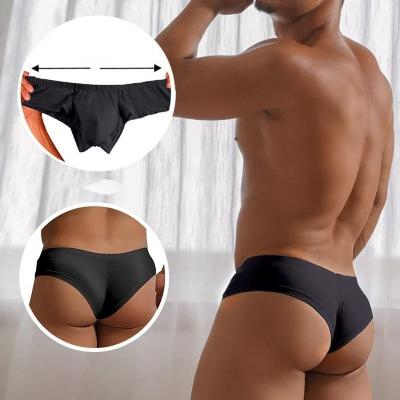 Men's Breathable Underwear In Solid Colour With Low Seating