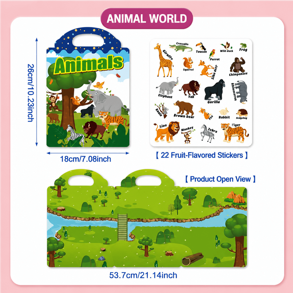 Reusable Jelly Sticker Book