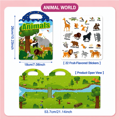 Reusable Jelly Sticker Book