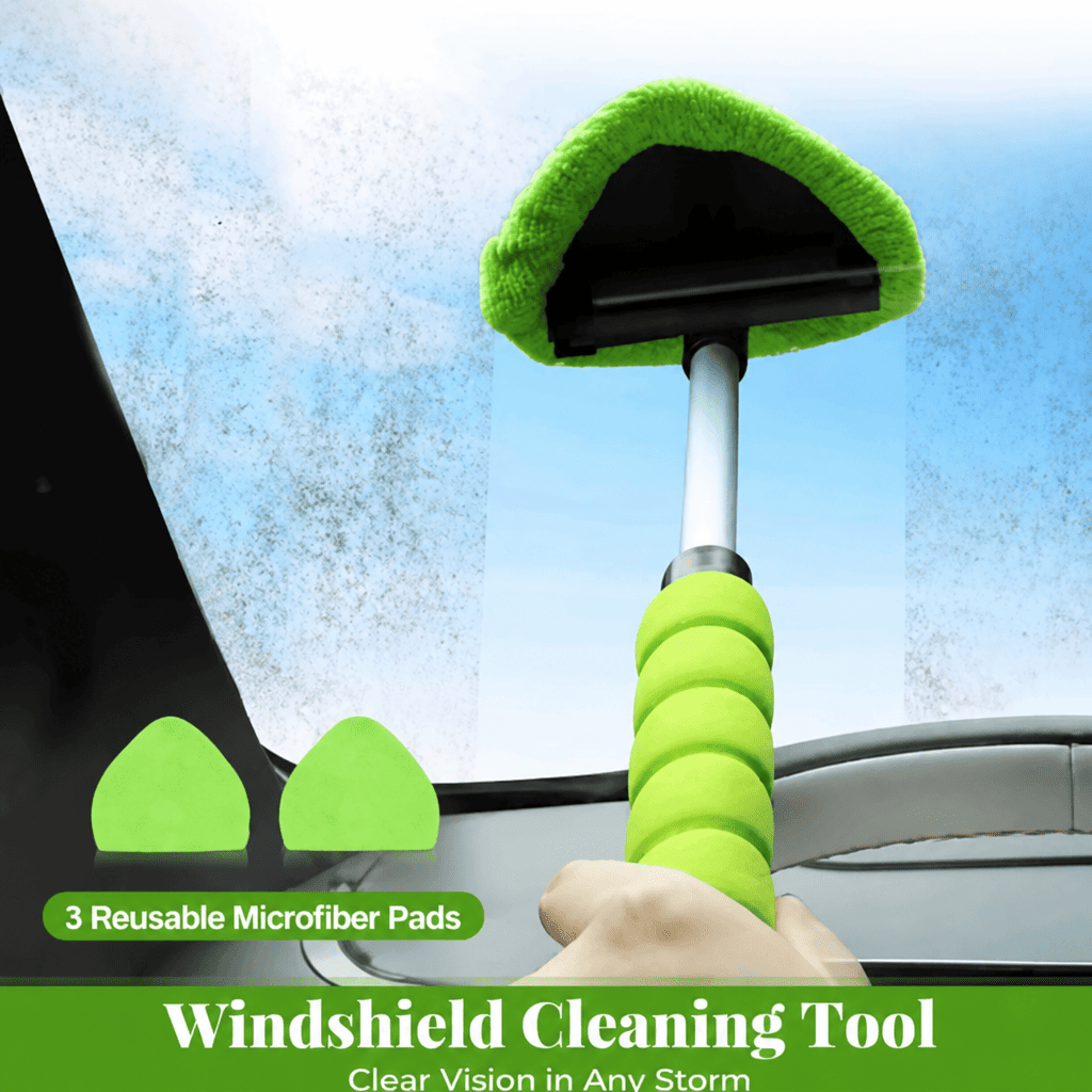 Car retractable cleaning brush