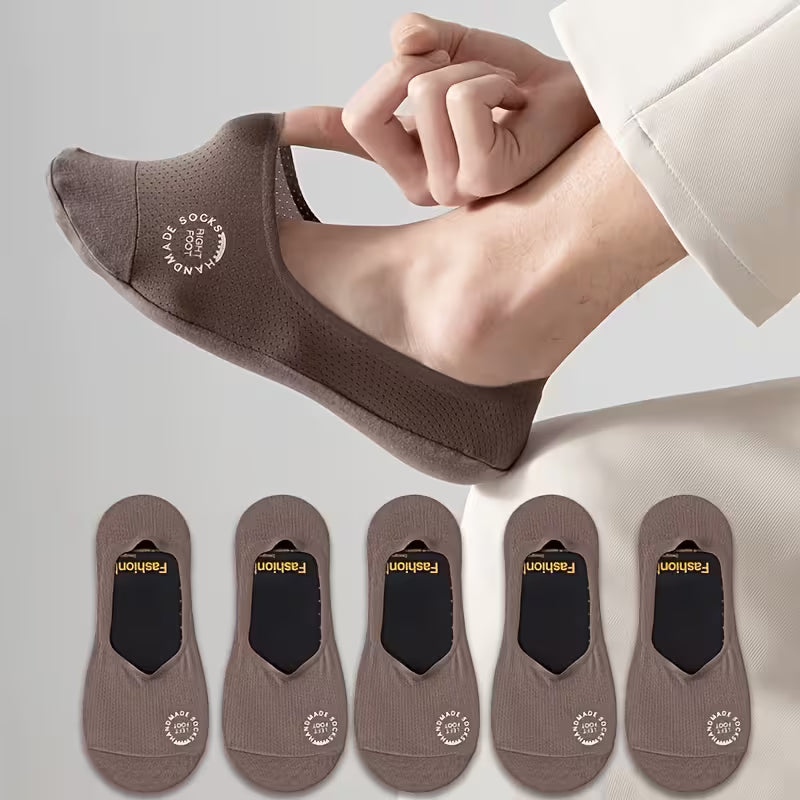 5-Pack Men's Ultra-Thin No-Show Socks