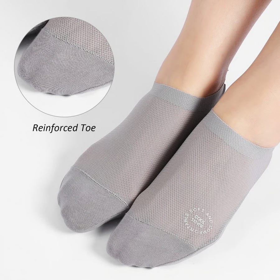 5-pack of ultra-thin, non-slip, invisible socks