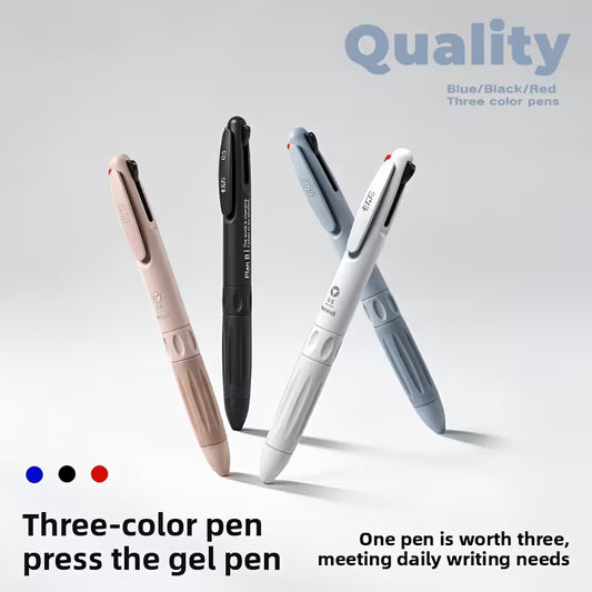 3-color retractable gel pen, 0.5mm