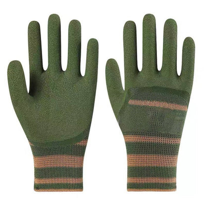 Sturdy rubber garden gloves