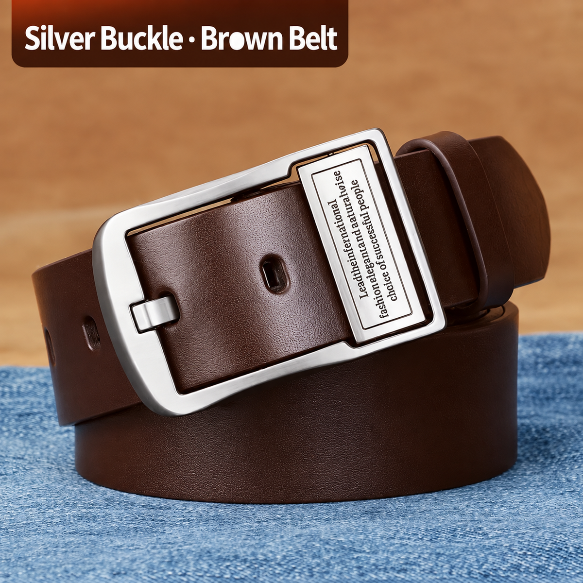 Men’s Vintage Alloy Buckle Belt