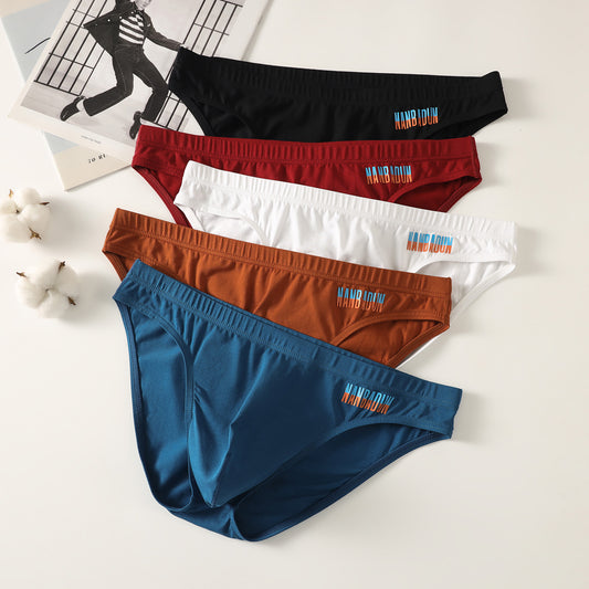 Skin-friendly Men's low-rise Breathable Large-pouch Briefs