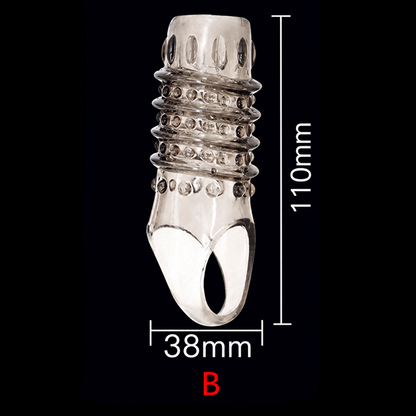 【5 Pcs】Men's Soft Rubber Spiked Rings