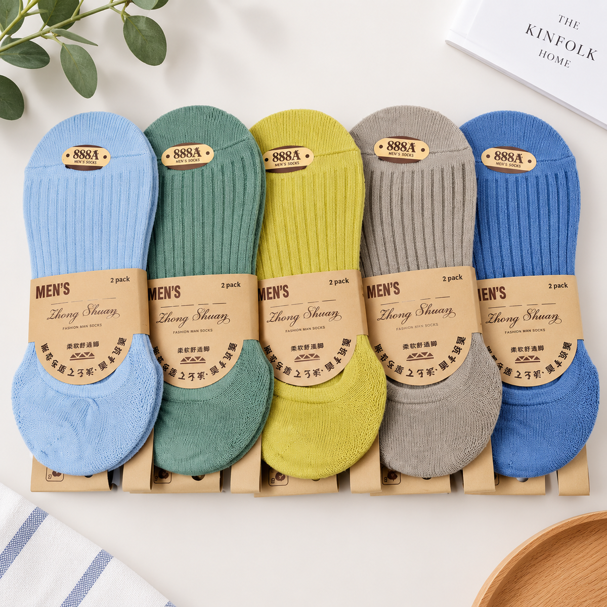 Men’s Cotton Spring & Summer Low-Cut Socks – 10 Pairs Value Pack