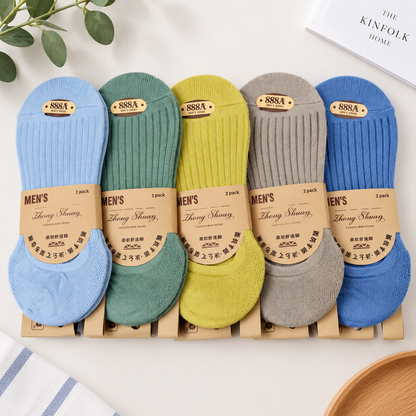 Men’s Cotton Spring & Summer Low-Cut Socks – 10 Pairs Value Pack