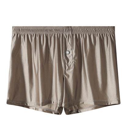 Men's Cool Plus Size Satin Cropped Pants