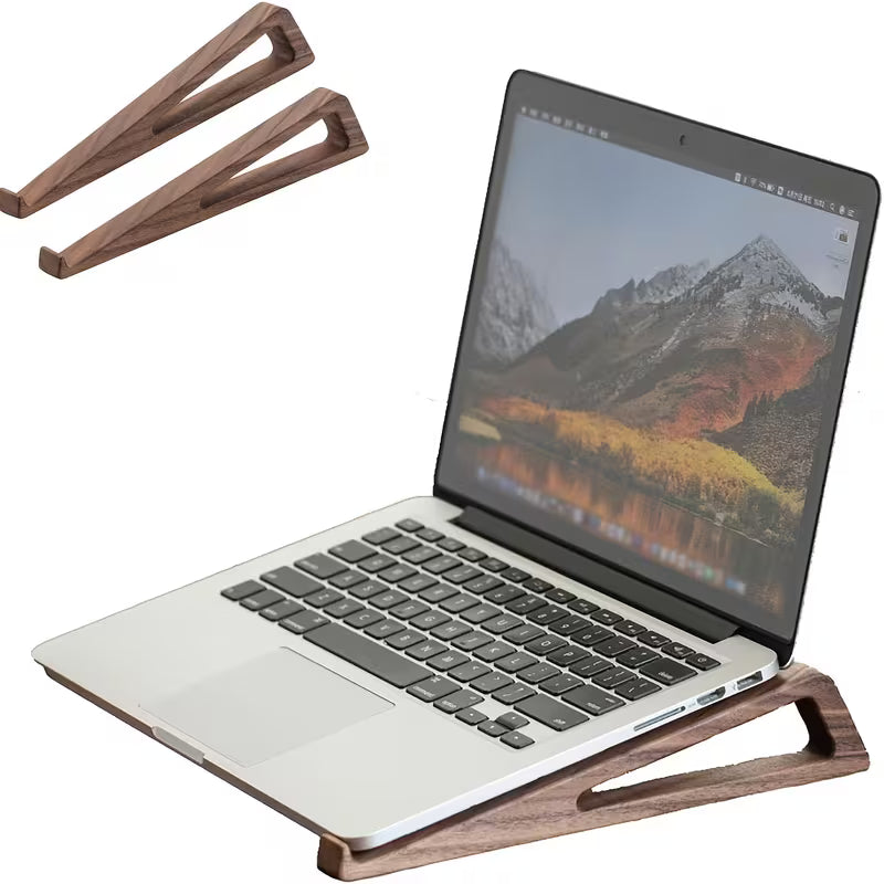 Retro Wooden Laptop Stand