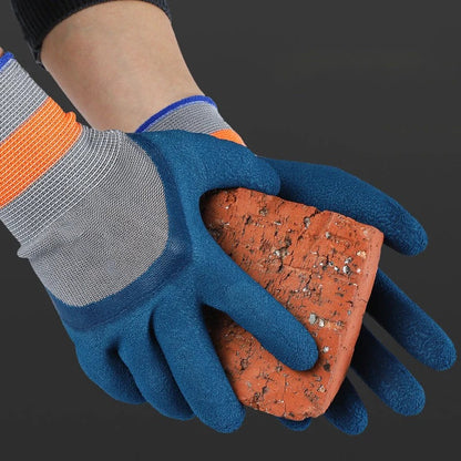 Sturdy rubber garden gloves