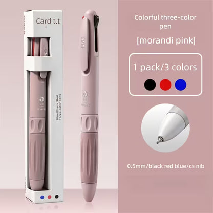 3-color retractable gel pen, 0.5mm