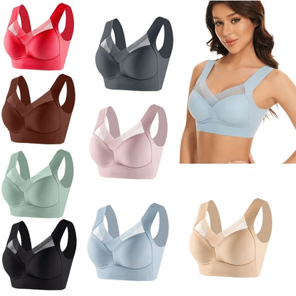 One-piece mesh bra&underwear, no buttons required
