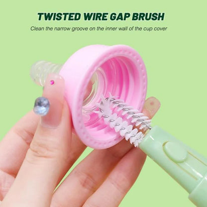 5-in-1 Multifunctional Cup Brush, Vacuum Flask Lid Cleaning Brush