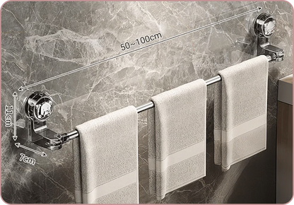 Adjustable Suction Cup Towel Bar