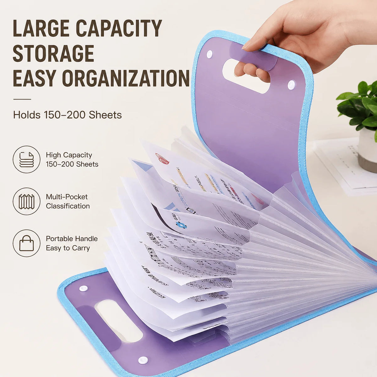 13 Layer Portable File Folder Bag