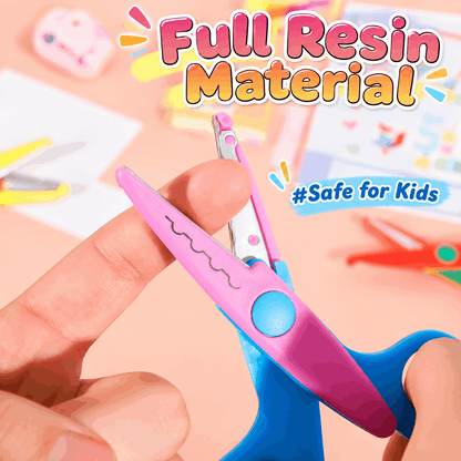 Kids' DIY Decorative Edge Craft Scissors, Safety Scissors for Art