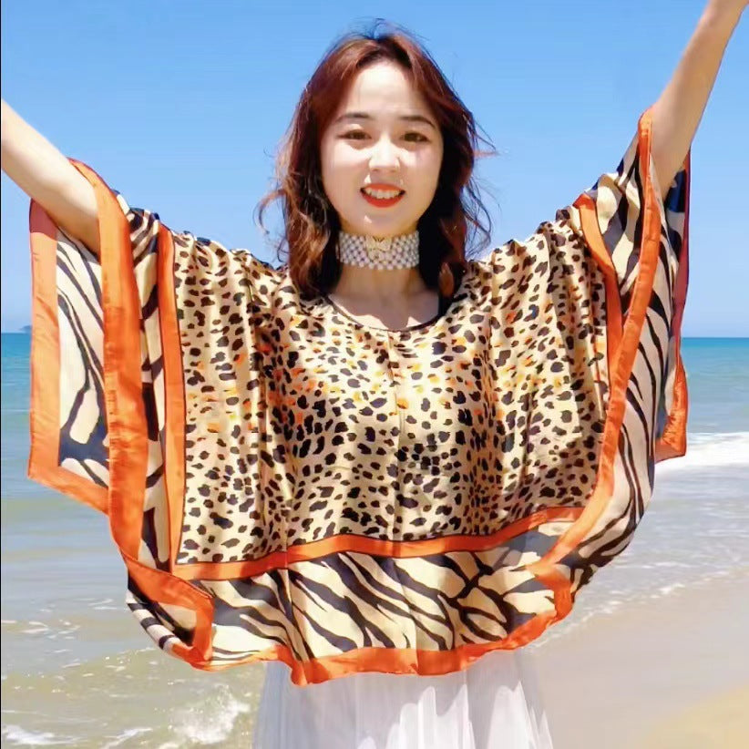 Women’s Satin Printed Shawl