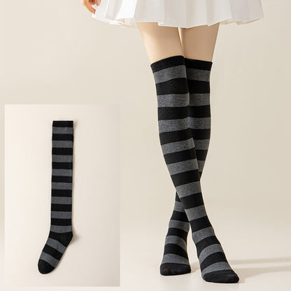 Striped JK Over-the-Knee Socks