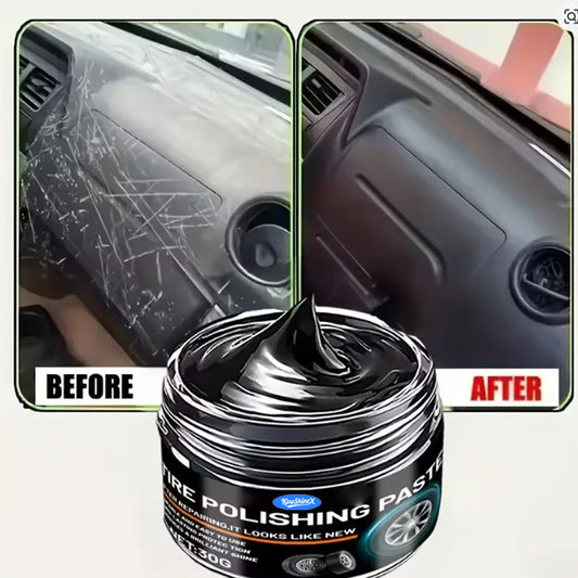 Black Plastic and Leather Restorer Auto Interior Repair Paste，Car Wax