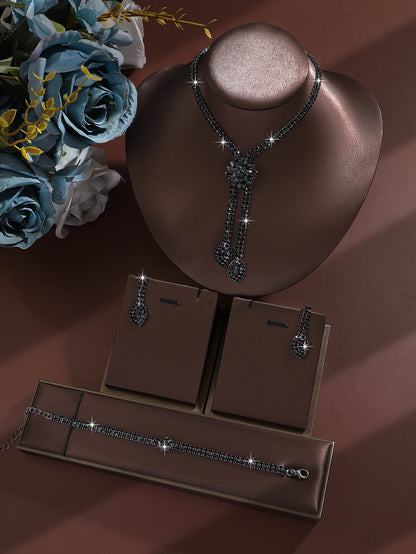 Women's floral jewelry set