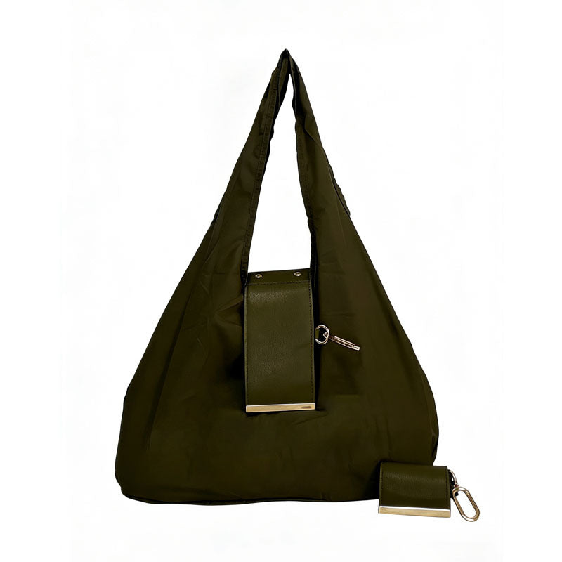 INS Style Keychain & Mini Foldable Storage Bag – 2-in-1 Portable Pouch
