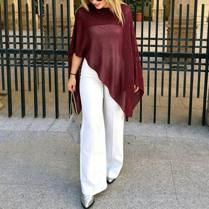 Multi-wear Women’s Loose Lightweight Sun Protection Knit Poncho
