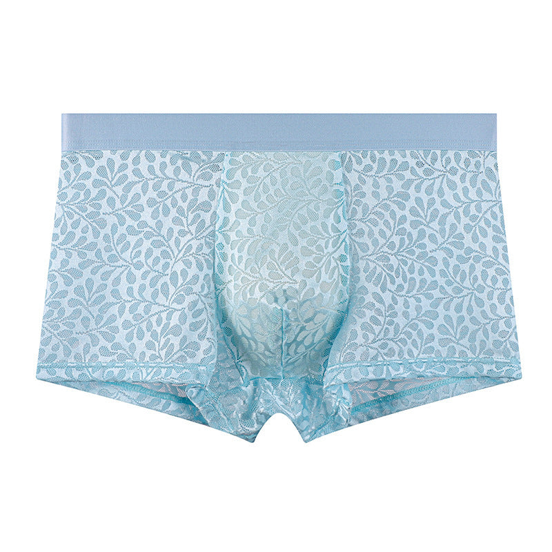 Men’s European-Style Luxury Ice Silk Boxer Briefs – Ultra-Thin, Breathable & Lightweight