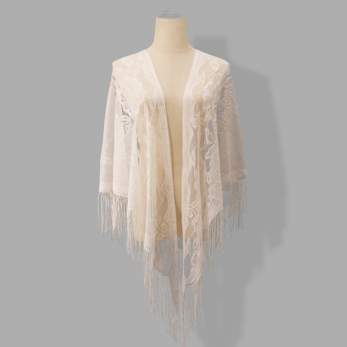 legant Lace Triangle Scarf & Floral Floral Shawl