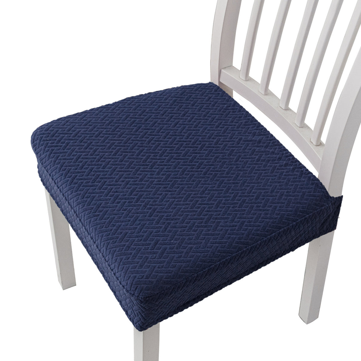 Jacquard Stretch Chair Seat Cover – Elastic Dining Chair Cushion Slipcover