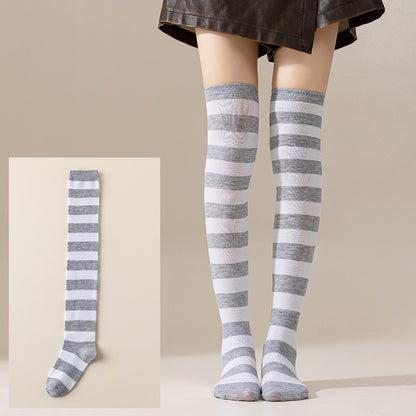Striped JK Over-the-Knee Socks