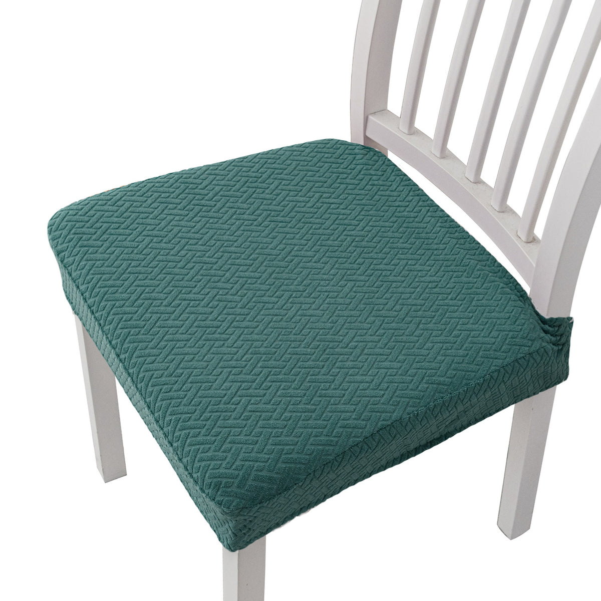 Jacquard Stretch Chair Seat Cover – Elastic Dining Chair Cushion Slipcover
