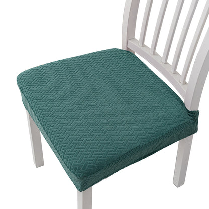 Jacquard Stretch Chair Seat Cover – Elastic Dining Chair Cushion Slipcover