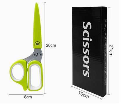 Multi-functional stainless steel kitchen scissors