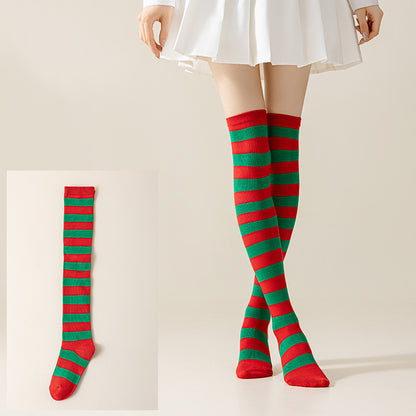 Striped JK Over-the-Knee Socks