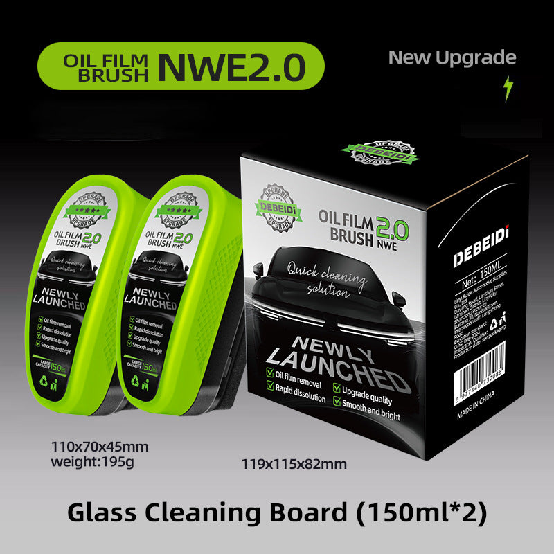 New Car Glass Oil Film Remover – Powerful Cleaning, Protective Coating & Water Repellent