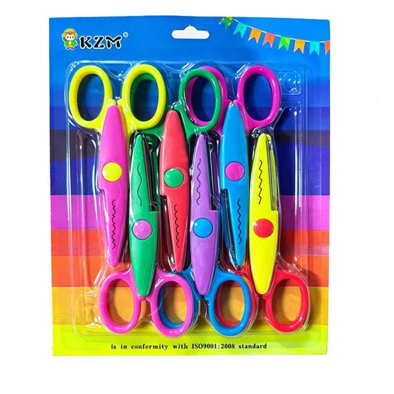 Kids' DIY Decorative Edge Craft Scissors, Safety Scissors for Art