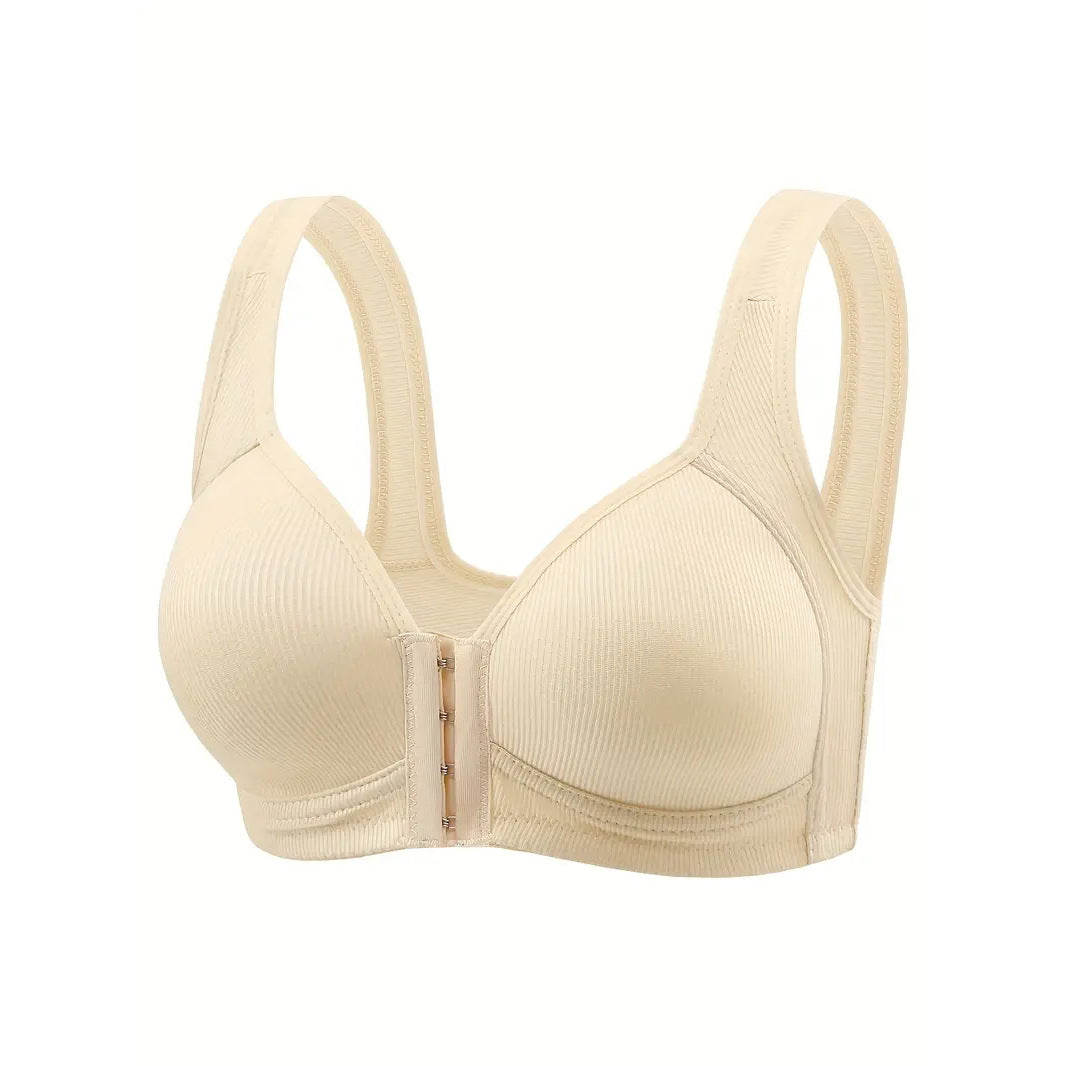 Women's Retro Wire-Free Push-Up Bra