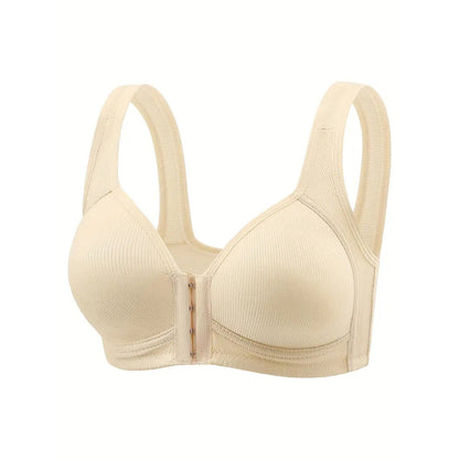 Women's Retro Wire-Free Push-Up Bra