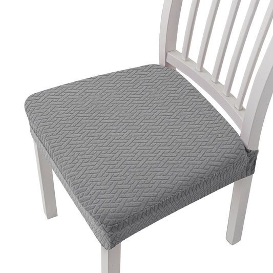 Jacquard Stretch Chair Seat Cover – Elastic Dining Chair Cushion Slipcover