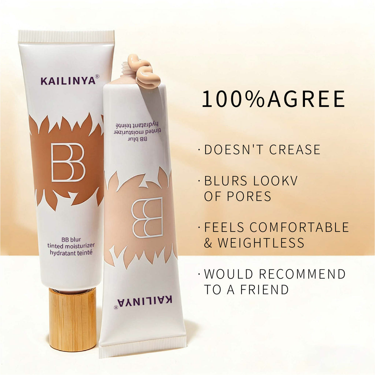 Blur tinted moisturizer SPF 30 with brush