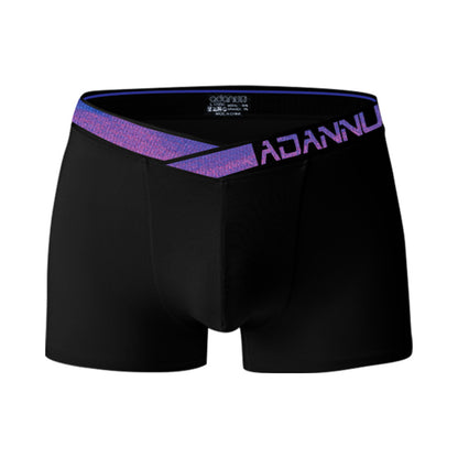 Premium Men's Modal Athletic Boxer Briefs with Asymmetrical Waistband