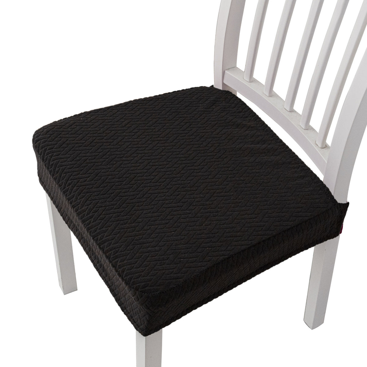Jacquard Stretch Chair Seat Cover – Elastic Dining Chair Cushion Slipcover