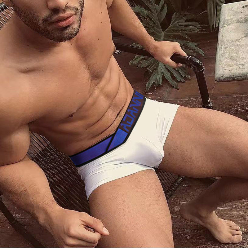 Premium Men's Modal Athletic Boxer Briefs with Asymmetrical Waistband