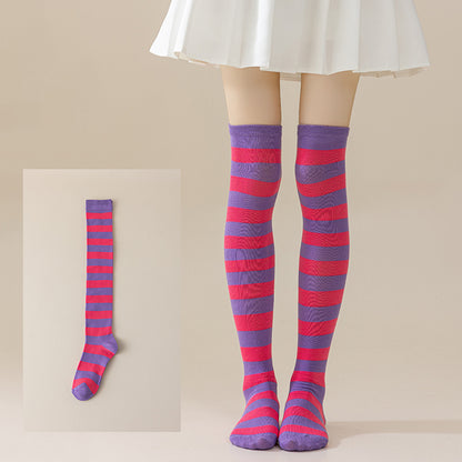 Striped JK Over-the-Knee Socks